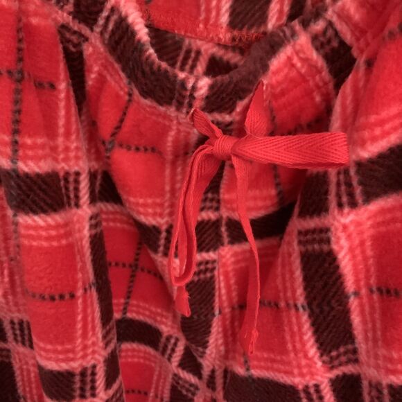 NWT!! Red Plaid Fleece Drawstring Pajama Pants Unisex Size 1X - Picture 4 of 8
